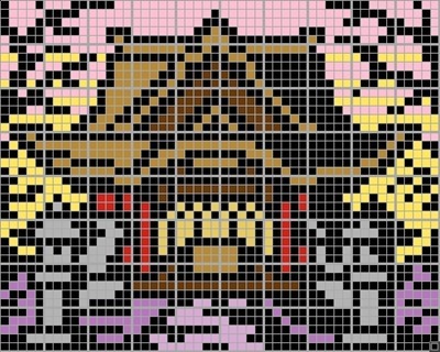 モザイクル大型作品　1617-0814 神 社