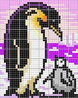 モザイクル大型作品　1684-8014 皇帝（こうてい）ペンギン